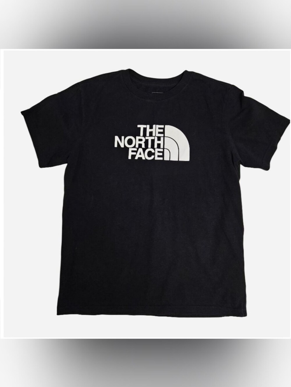 The North Face Black T-shirt with white logo Youth Size XL (14/16)